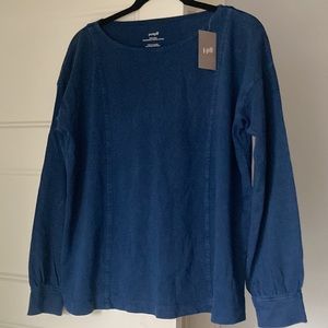 J Jill organic cotton sweatshirt NWT